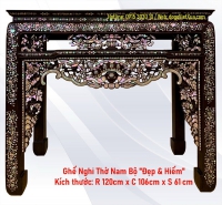 BÀN THỜ (Ghế Nghi) NAM BỘ XƯA - CHẠM KHẢM CẨN ỐC TINH XẢO