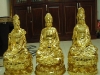 Mẫu Tượng đức phật a di đà tam tôn thếp vàng 24K